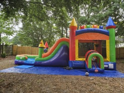 20240504 082935 1715268987 Mega Modern Rainbow Slide Bounce House Combo