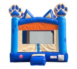 Blue Puppy Dog Paws Bounce House