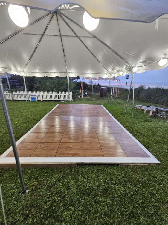 9' X 15' Commercial Portable Wood Finish Dance Floor