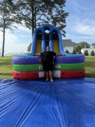 IMG 5183 1751293740 18' Retro Rainbow Double Lane Wet/Dry Slide