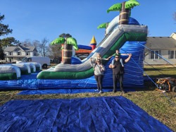 20240204 155654 1715264862 15' Tropical Marble Double Lane Bay Wet/Dry Slide