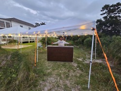 20240930 185529 1727793038 72" Portable Folding Walnut Serving Bar