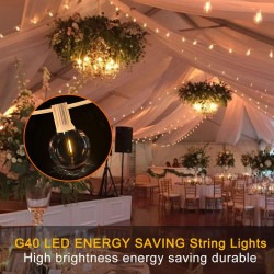 61ZhB4V6wHL. AC SL1001 1744078781 SUNSGNE 100Ft LED Globe String Lights Shatterproof Waterproo