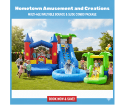 2 inflatables Multi Age Package