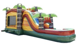 IMG 2169 1739590185 Mega Tropical Fire Marble Wet/Dry Bounce House Combo