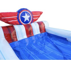 IMG 2178 1739591813 Mega Bald Eagle Double Lane Wet/Dry Bounce House Combo