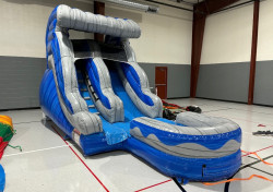 IMG 2591 1771336304 12' Marble Blue Ocean Wave Wet/Dry Slide