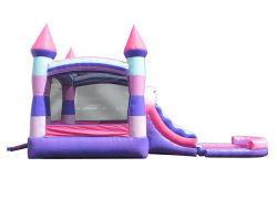 IMG 3604 1743451116 Deluxe Pink Castle Wet/Dry Bounce Slide Combo