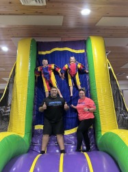 Retro Rainbow Inflatable Sticky Wall