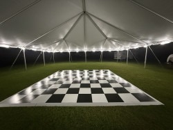 15' X 15' Commercial Portable Black and White Finish Dance F