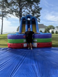 IMG 5183 1751293740 18' Retro Rainbow Double Lane Wet/Dry Slide