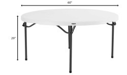 IMG 6396 1753329608 60” White Plastic Lifetime Round Tables