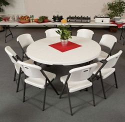 IMG 6400 1753329608 60” White Plastic Lifetime Round Tables