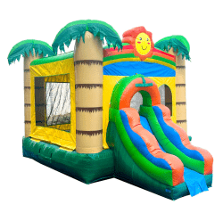 xco pbtropjsfnp hb 3tr 1 1 1741013414 Deluxe Tropical Wet/Dry Bounce Slide Combo
