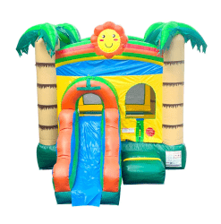 xco pbtropjsfnp hb front 1 1 1741013413 Deluxe Tropical Wet/Dry Bounce Slide Combo