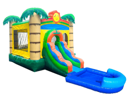 Deluxe Tropical Wet/Dry Bounce Slide Combo